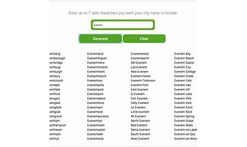 City Name Generator: App Reviews; Features; Pricing & Download | OpossumSoft